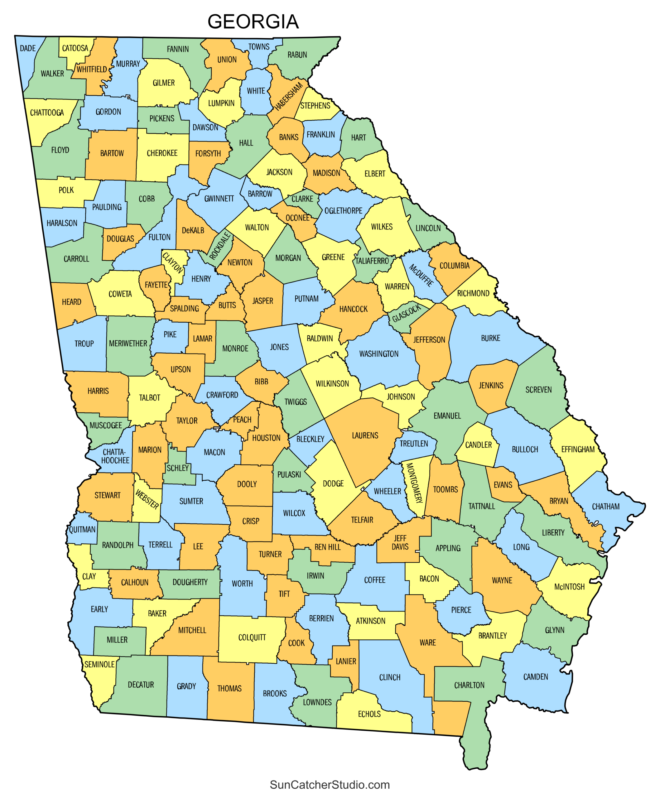 Georgia County Map Printable State Map With County Lines Free Printables Lettering SVG Files Tools Apps Georgia County Map Printable State Map With County Lines Free Printables Lettering SVG Files Tools Apps