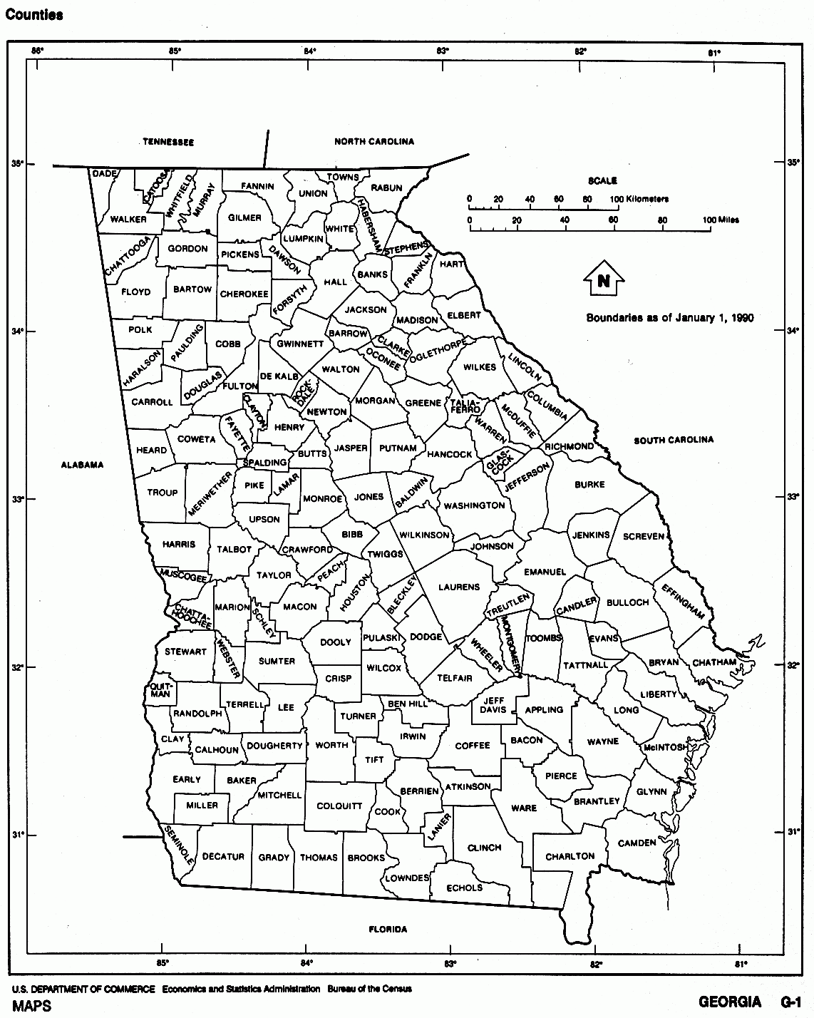 Georgia Free Map Georgia Free Map