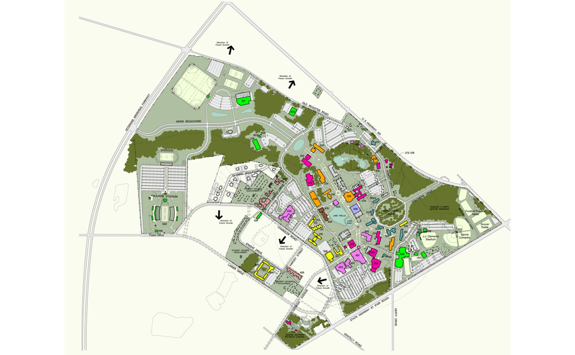 Georgia Southern University Campus Master Plan Portman Architects