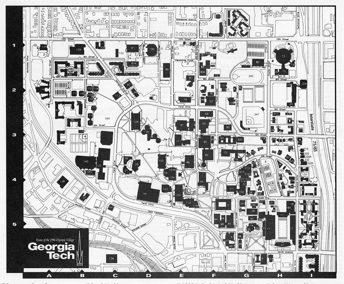 ga tech campus map ga tech campus map
