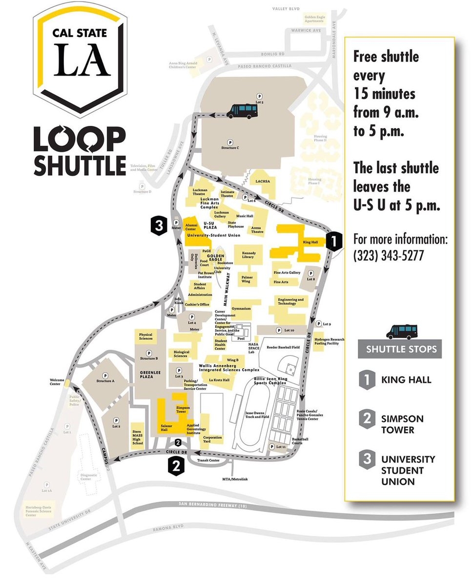 csula campus map