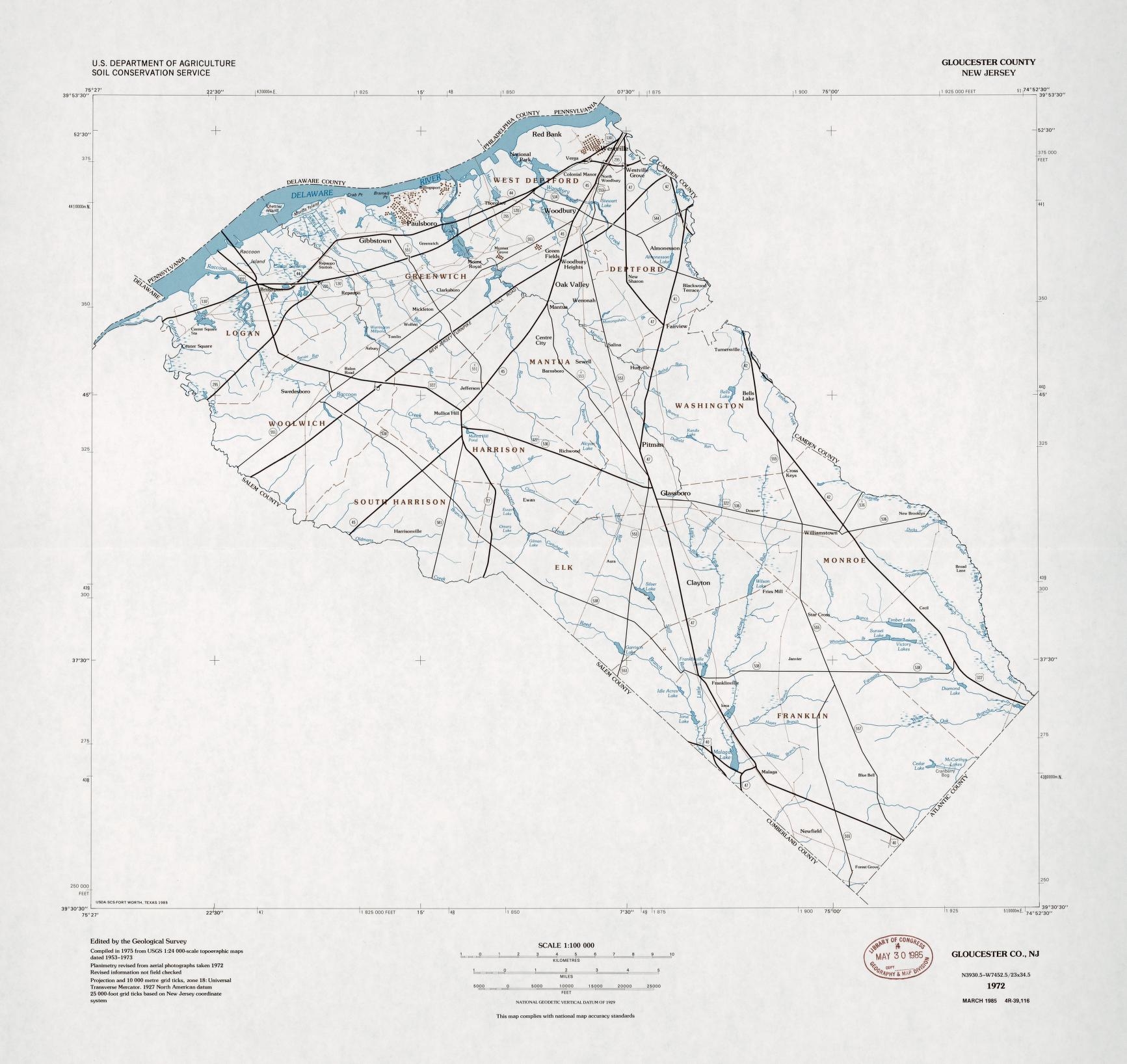 gloucester county map nj