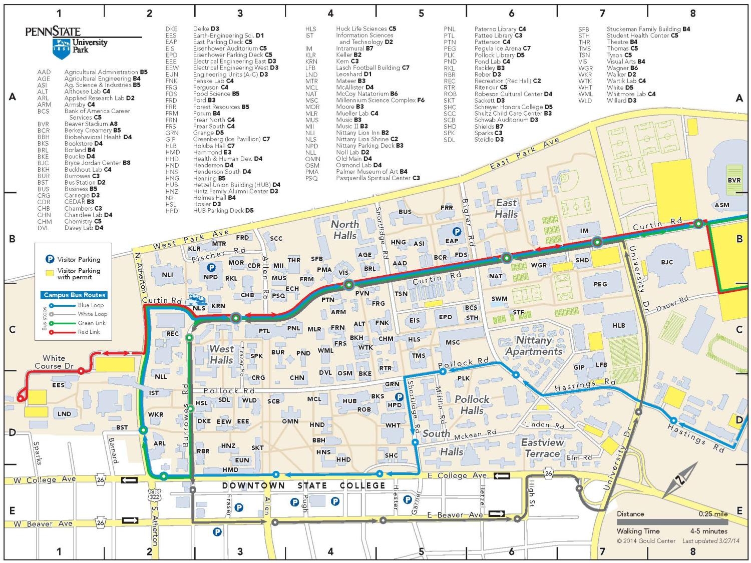 Gould Center Releases 2014 2015 Updates To Campus Maps Penn State University Gould Center Releases 2014 2015 Updates To Campus Maps Penn State University