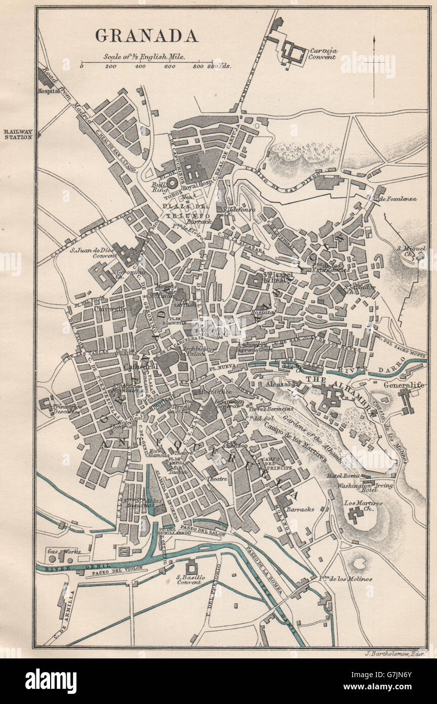 city map of granada spain