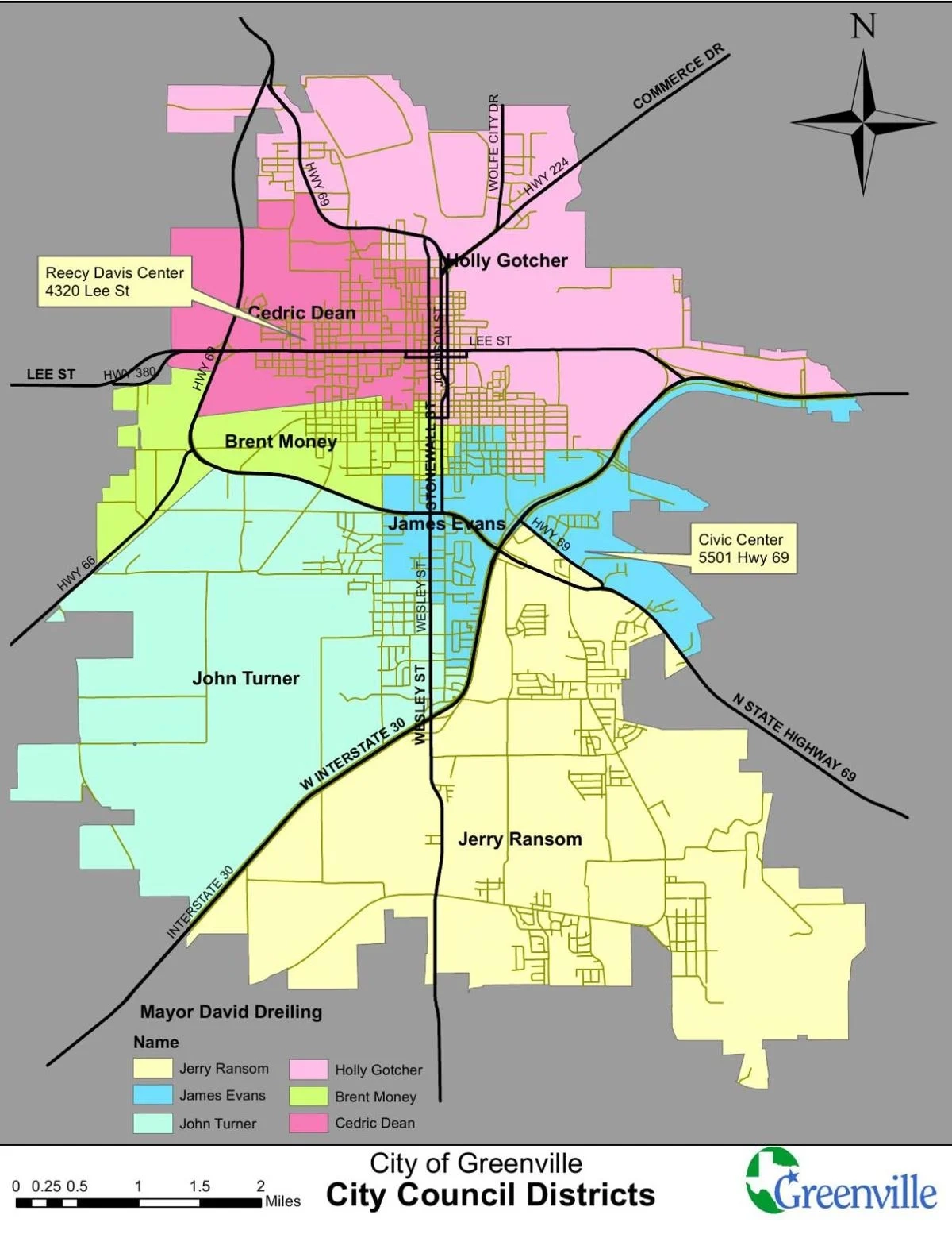 Greenville City Council District Map Heraldbanner