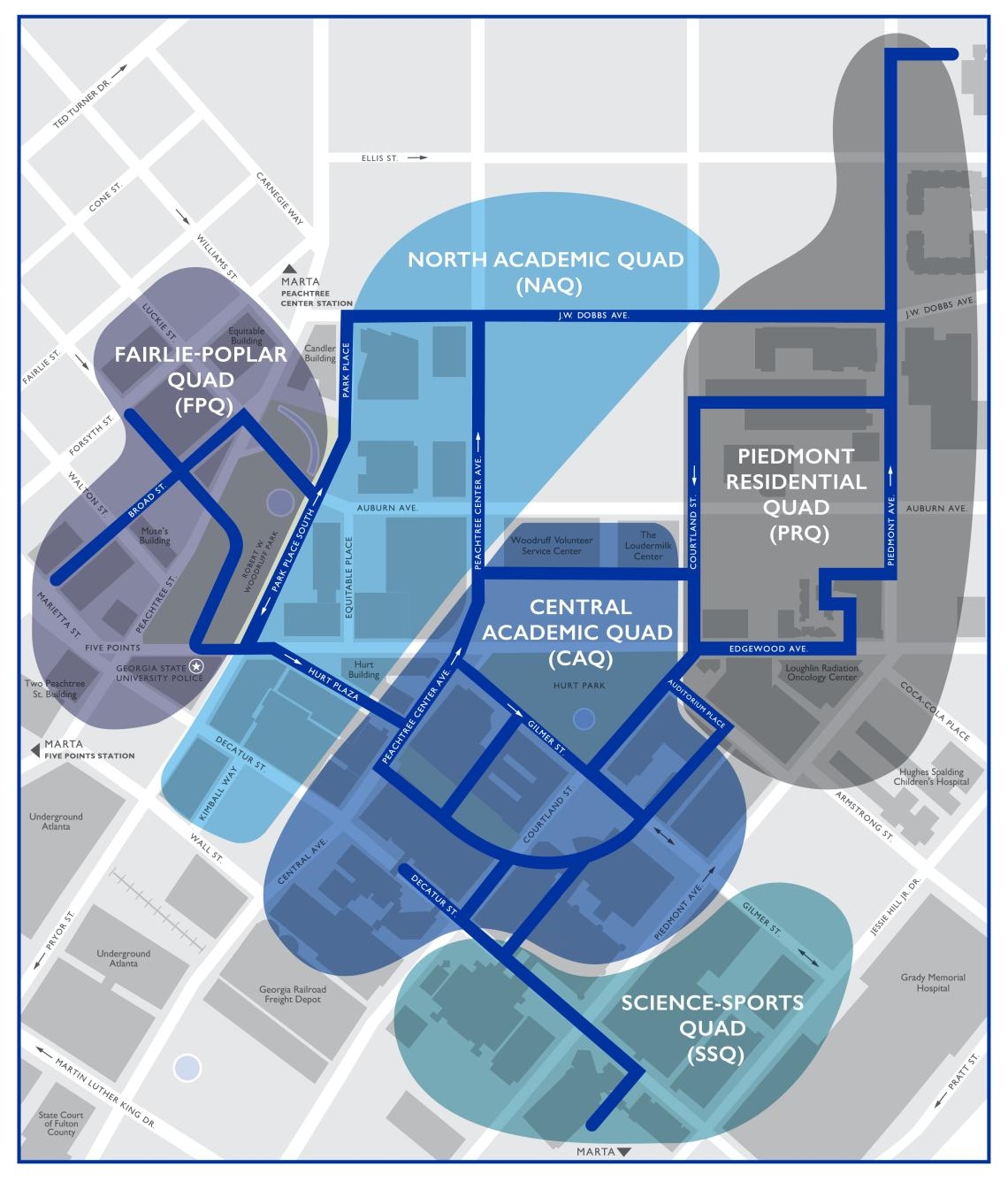 georgia state university campus map