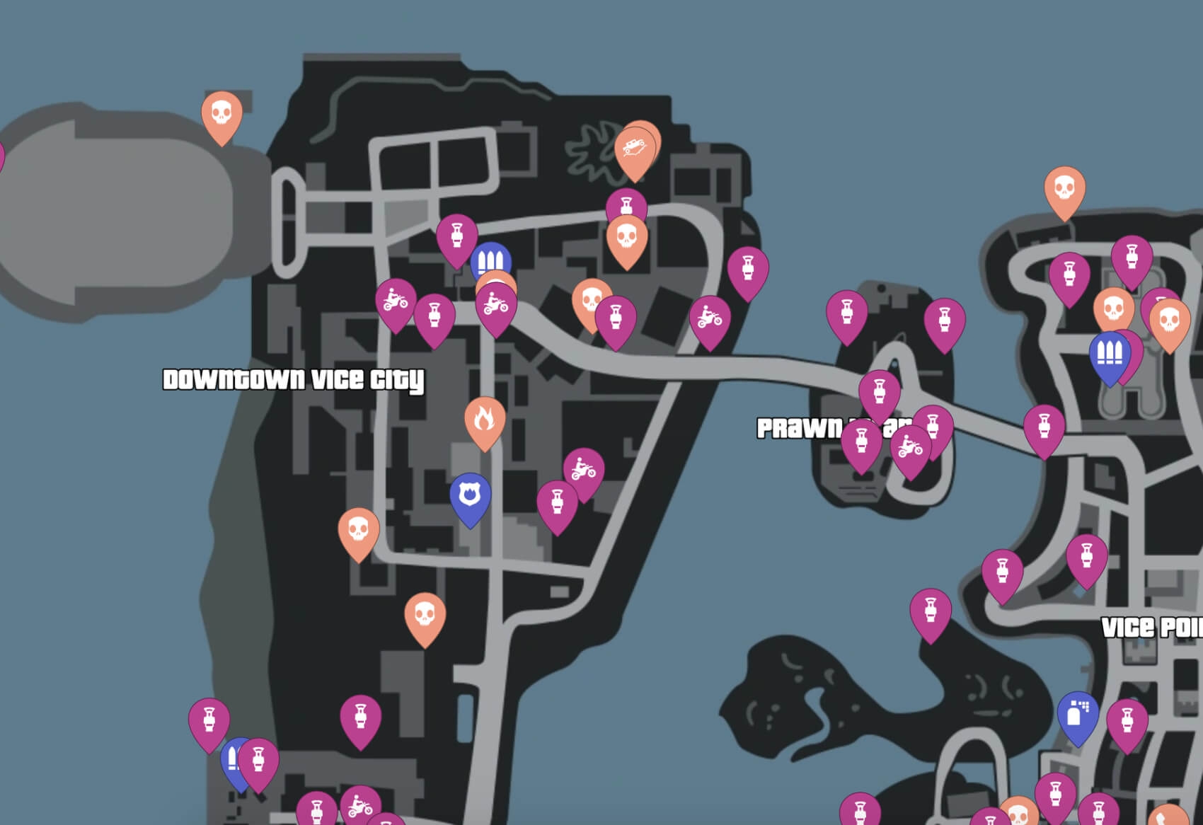 GTA Vice City Interactive Map Map Genie