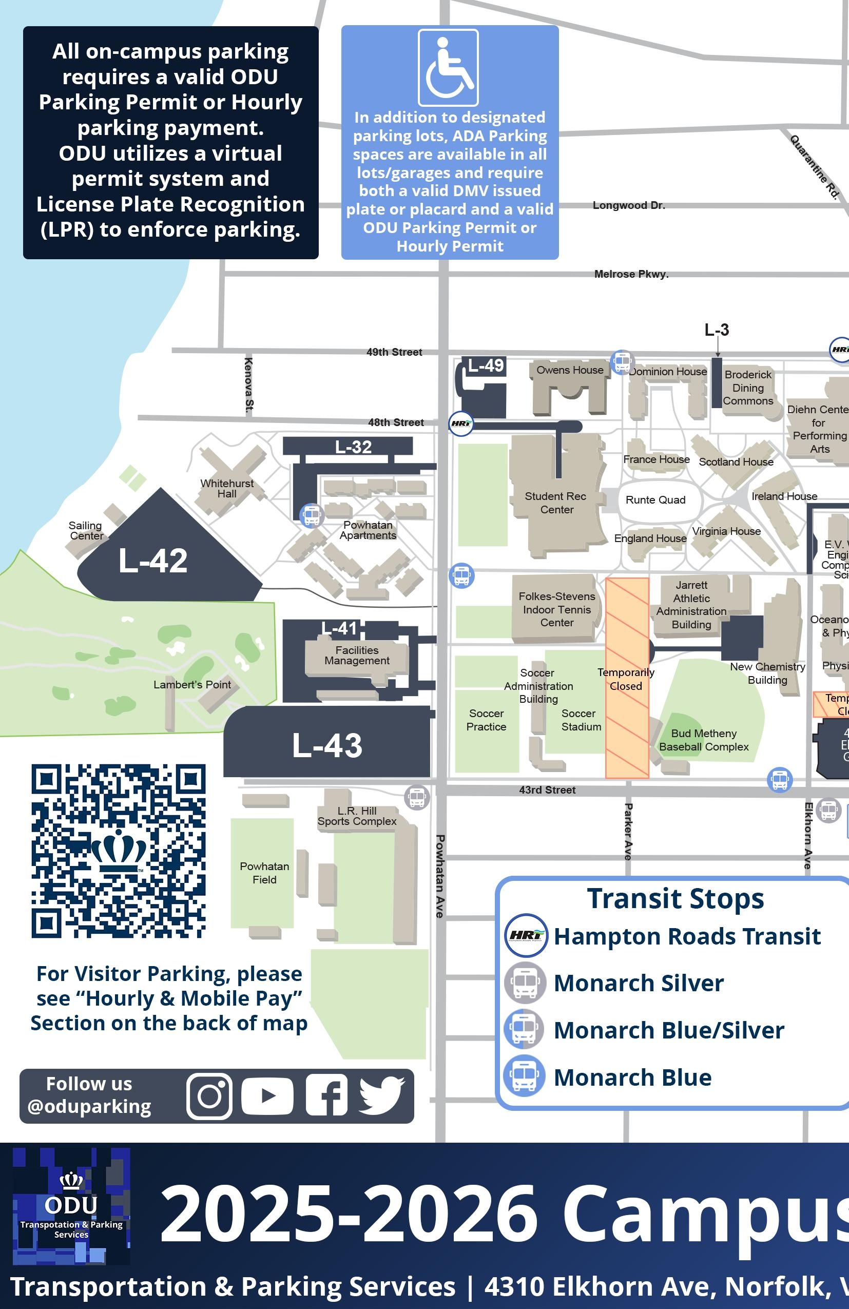 old dominion university campus map old dominion university campus map