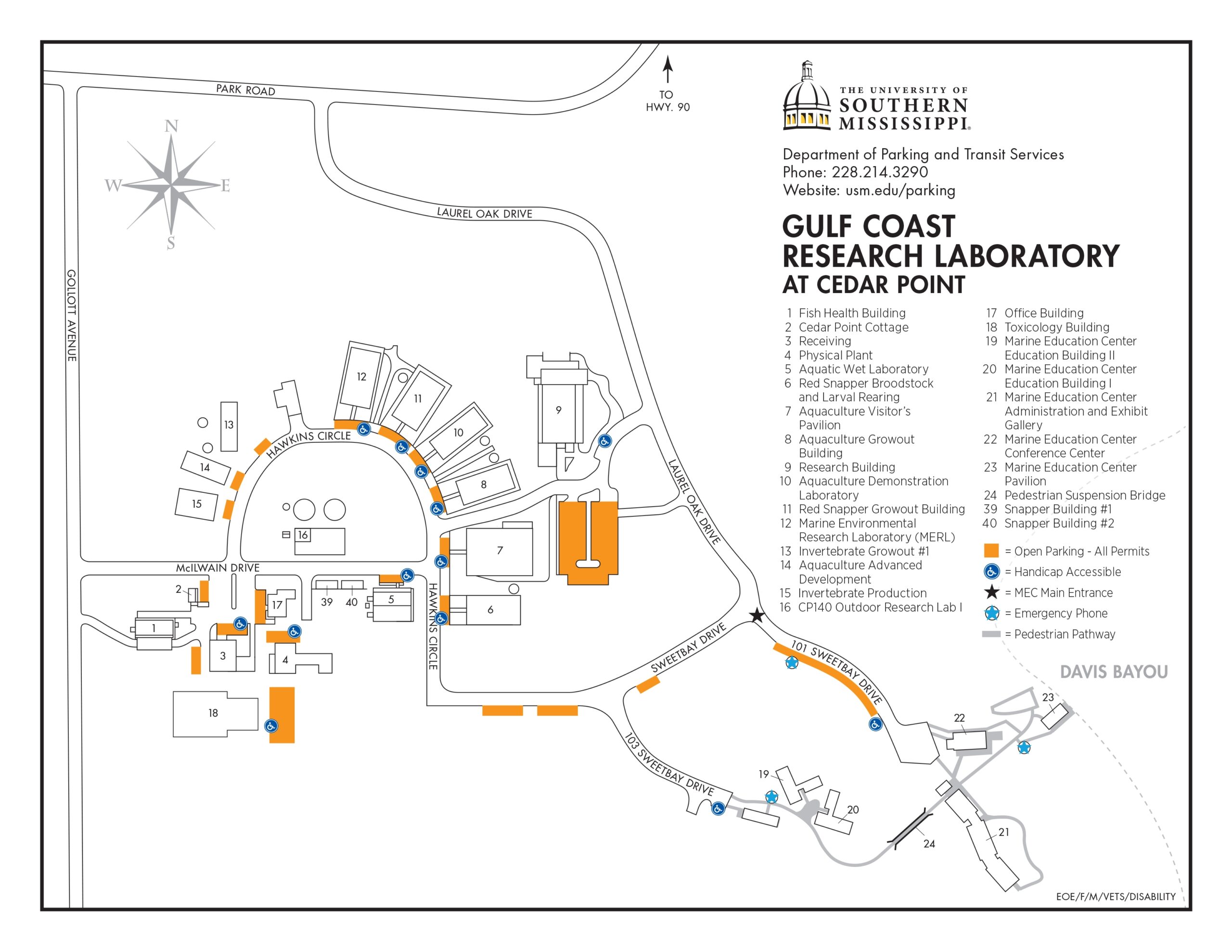 Gulf Coast Parking Maps Parking And Transit Services The University Of Southern Mississippi Gulf Coast Parking Maps Parking And Transit Services The University Of Southern Mississippi