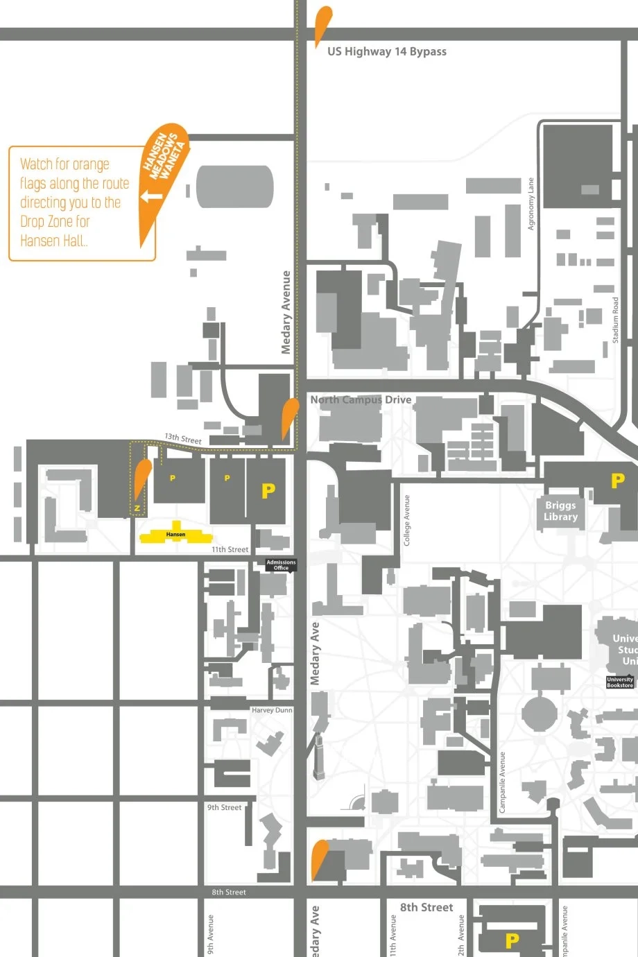 south dakota state university campus map