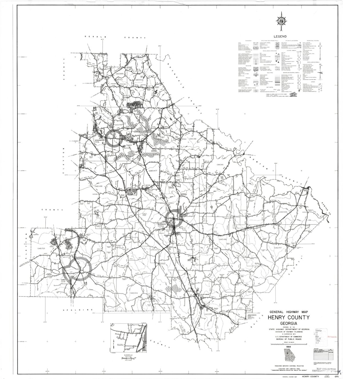 henry county ga map