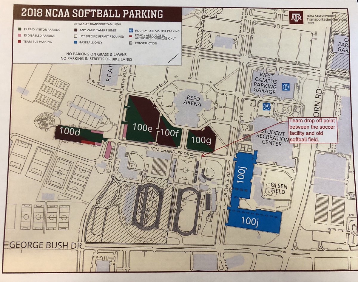 Here Is The Parking Map And Stadium Seating Map For Cowgirl Fans Who Are Planning On Attending The Regional Tournament In College Station This Weekend GeauxPokes