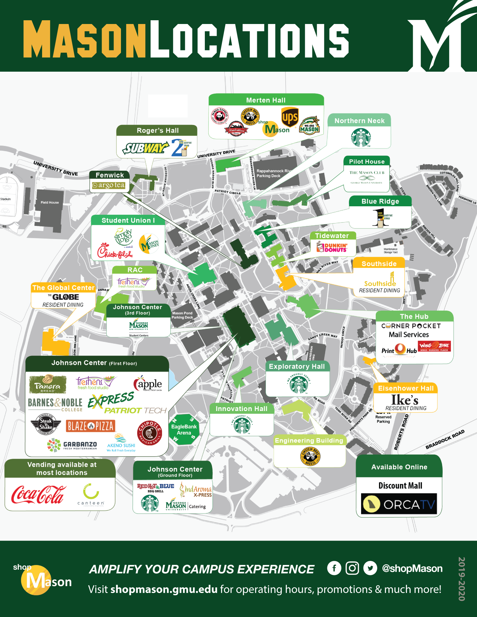 george mason map of campus