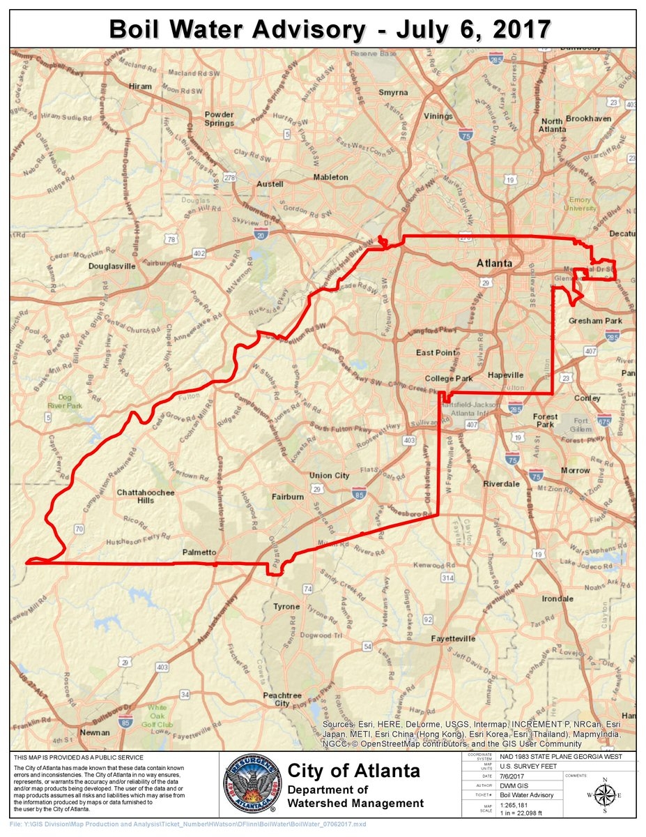 Here s A Map To View The Impacted Areas For The Boil Water Advisory Here s A Map To View The Impacted Areas For The Boil Water Advisory