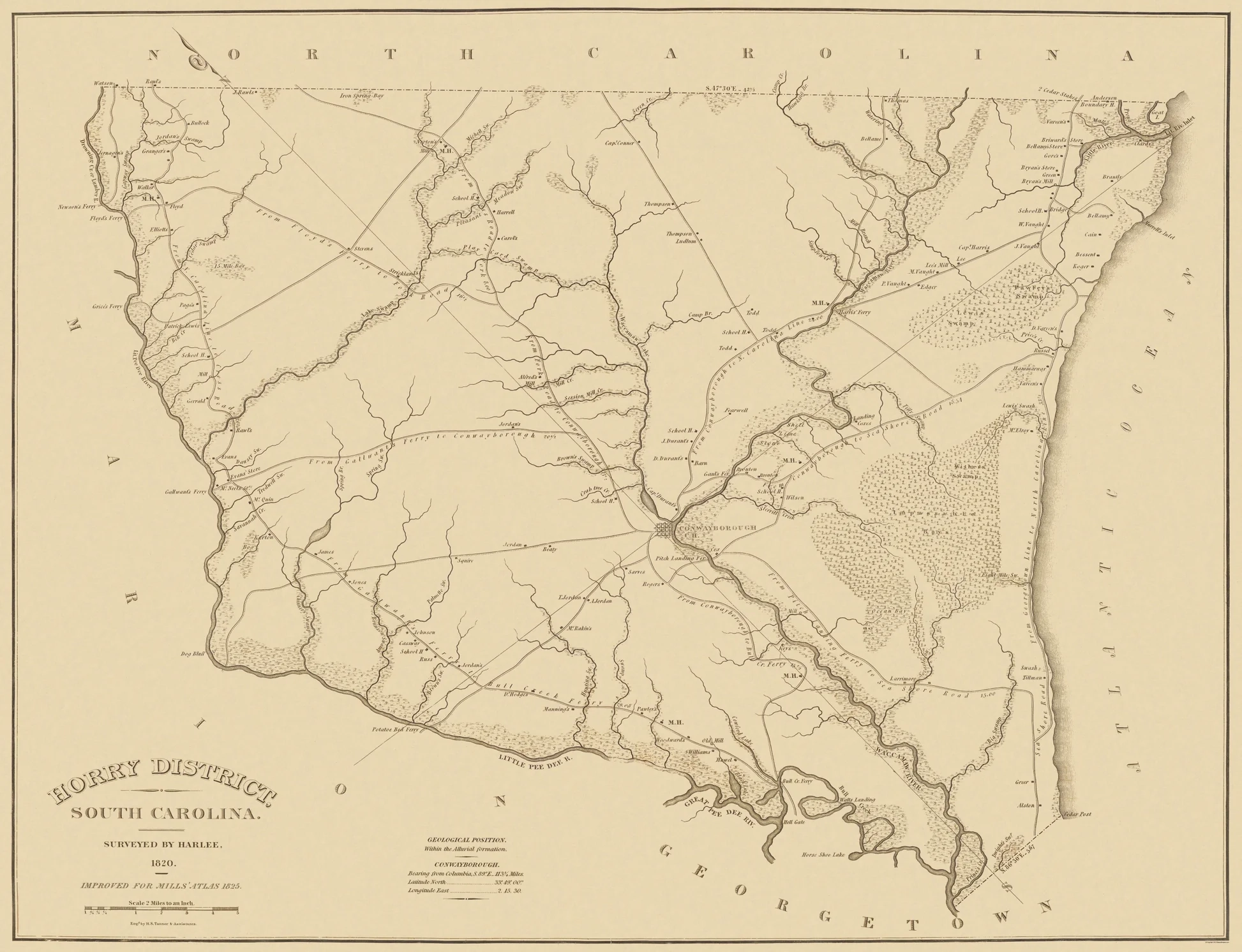 horry county south carolina map