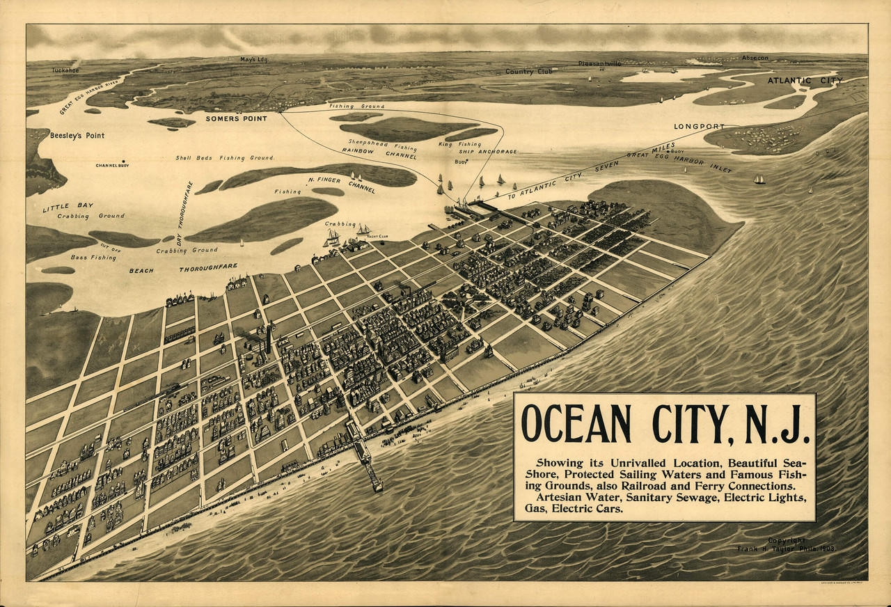ocean city nj map