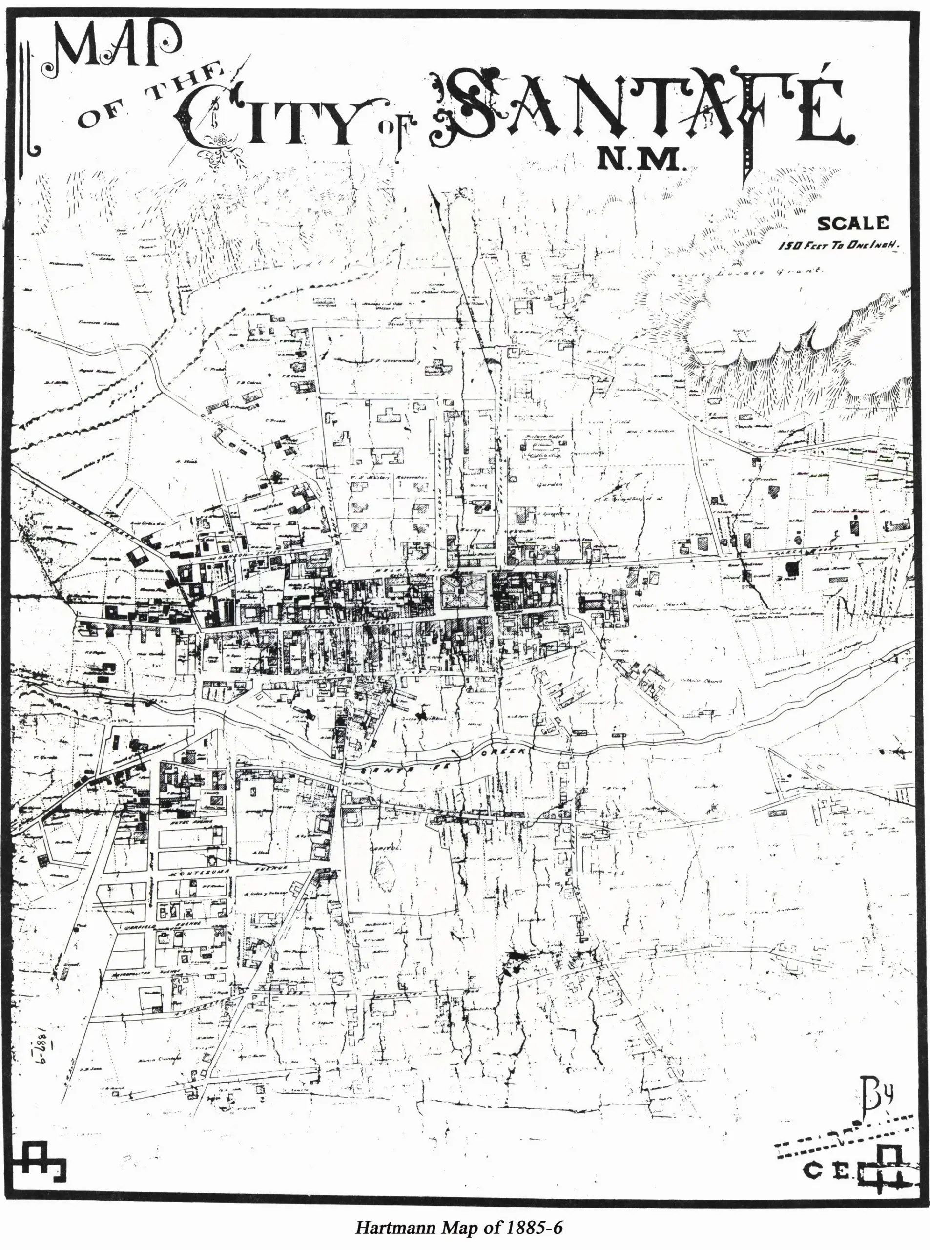 santa fe city map santa fe city map