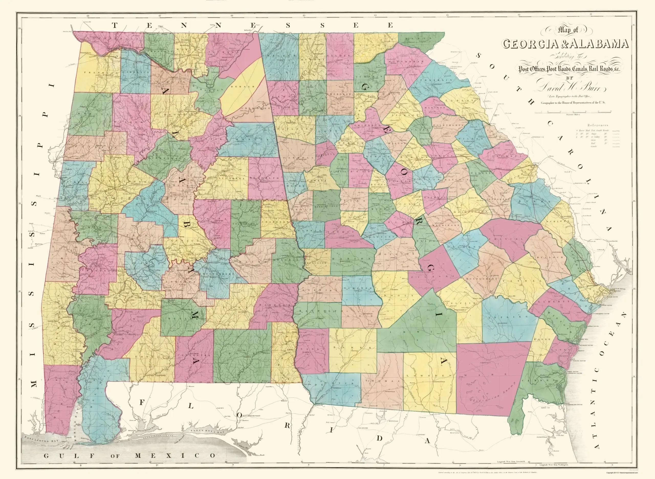 alabama and georgia county map alabama and georgia county map
