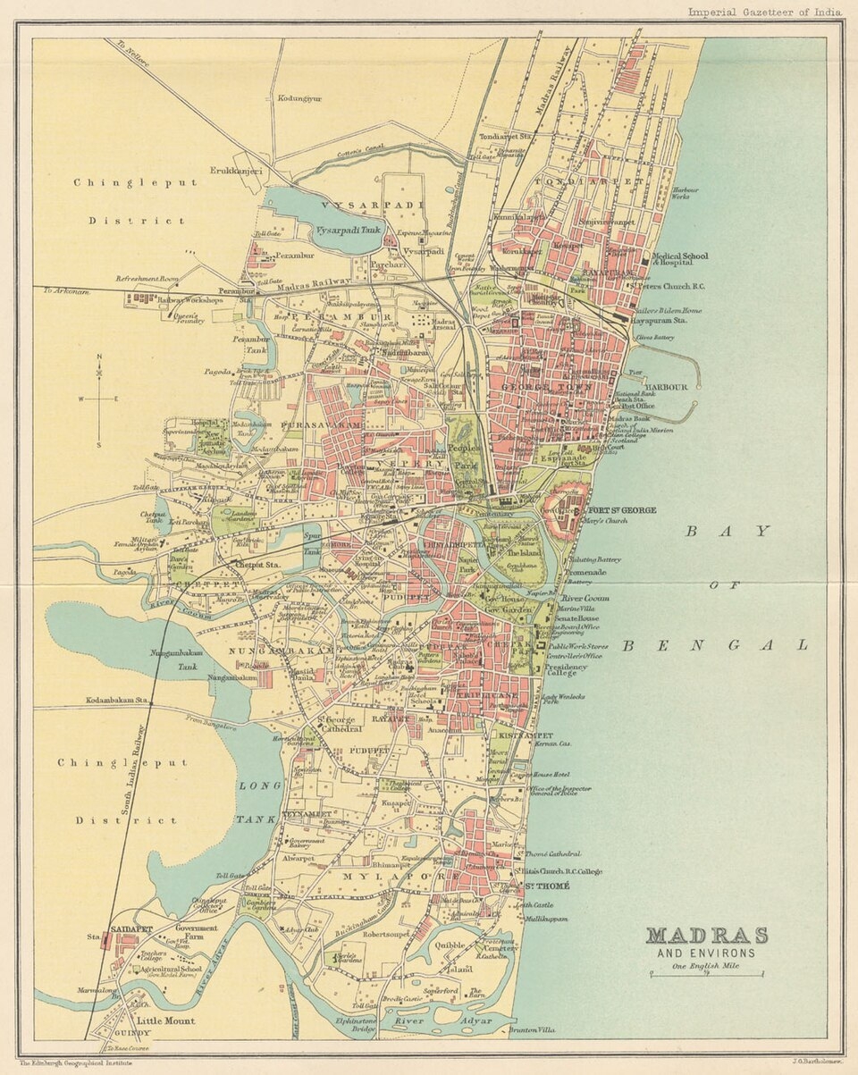 chennai city map india chennai city map india
