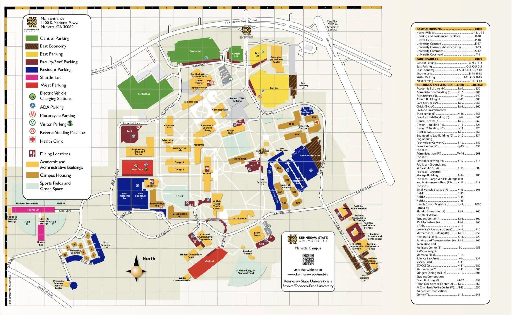 kennesaw state marietta campus map