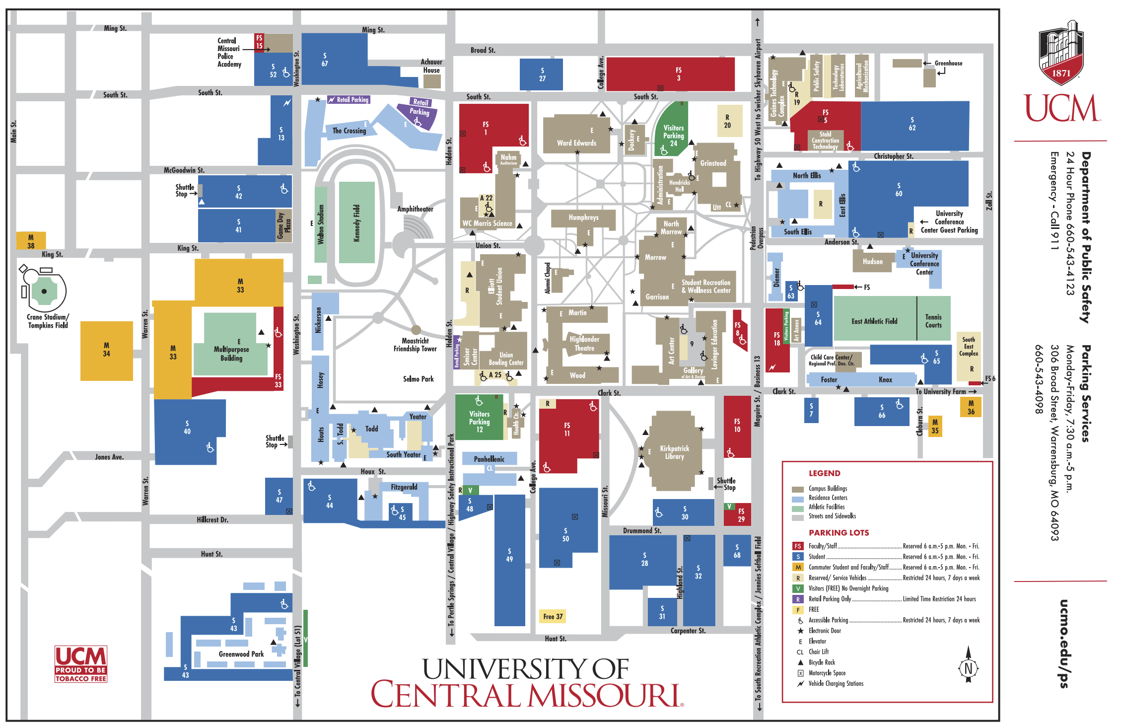ucmo campus map ucmo campus map