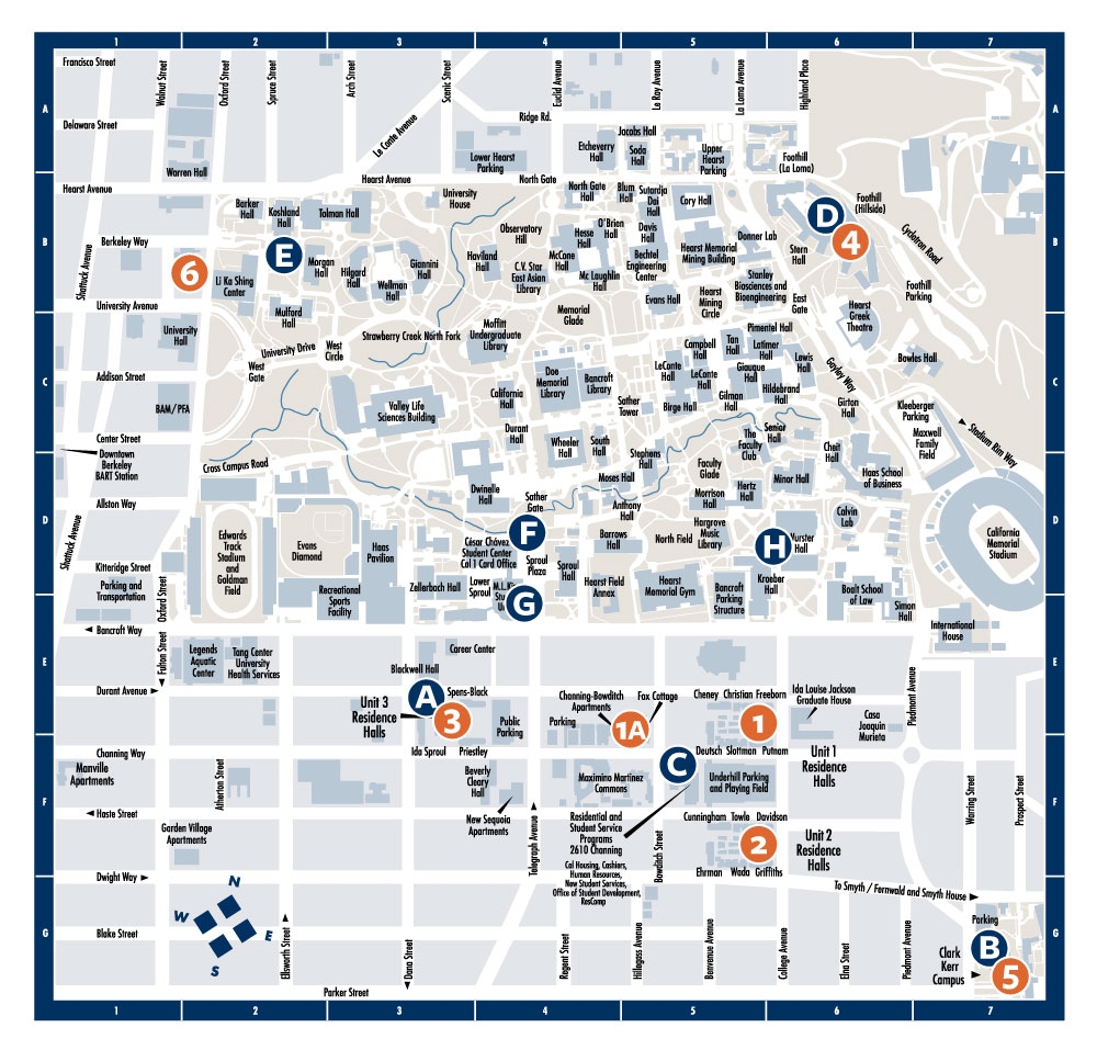 Housing And Dining Locations Map Summer Conference Housing Housing And Dining Locations Map Summer Conference Housing