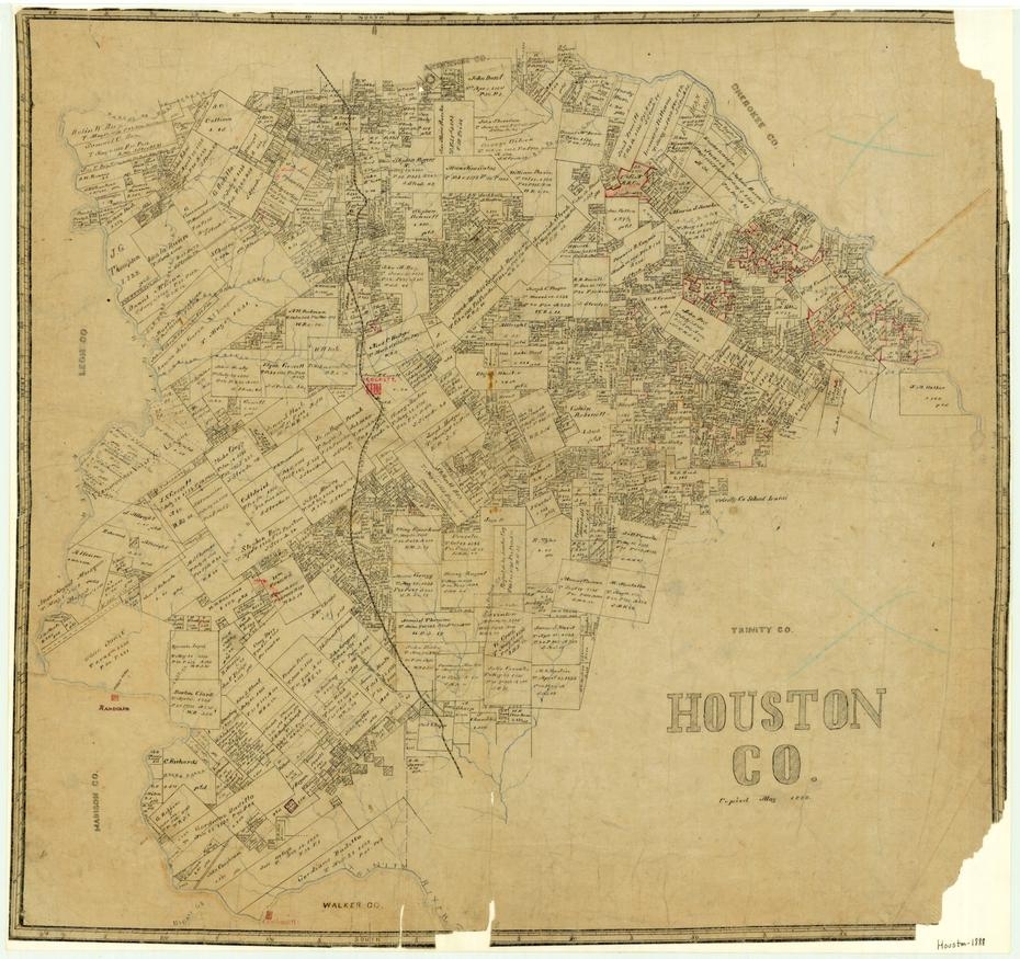 houston county map tx