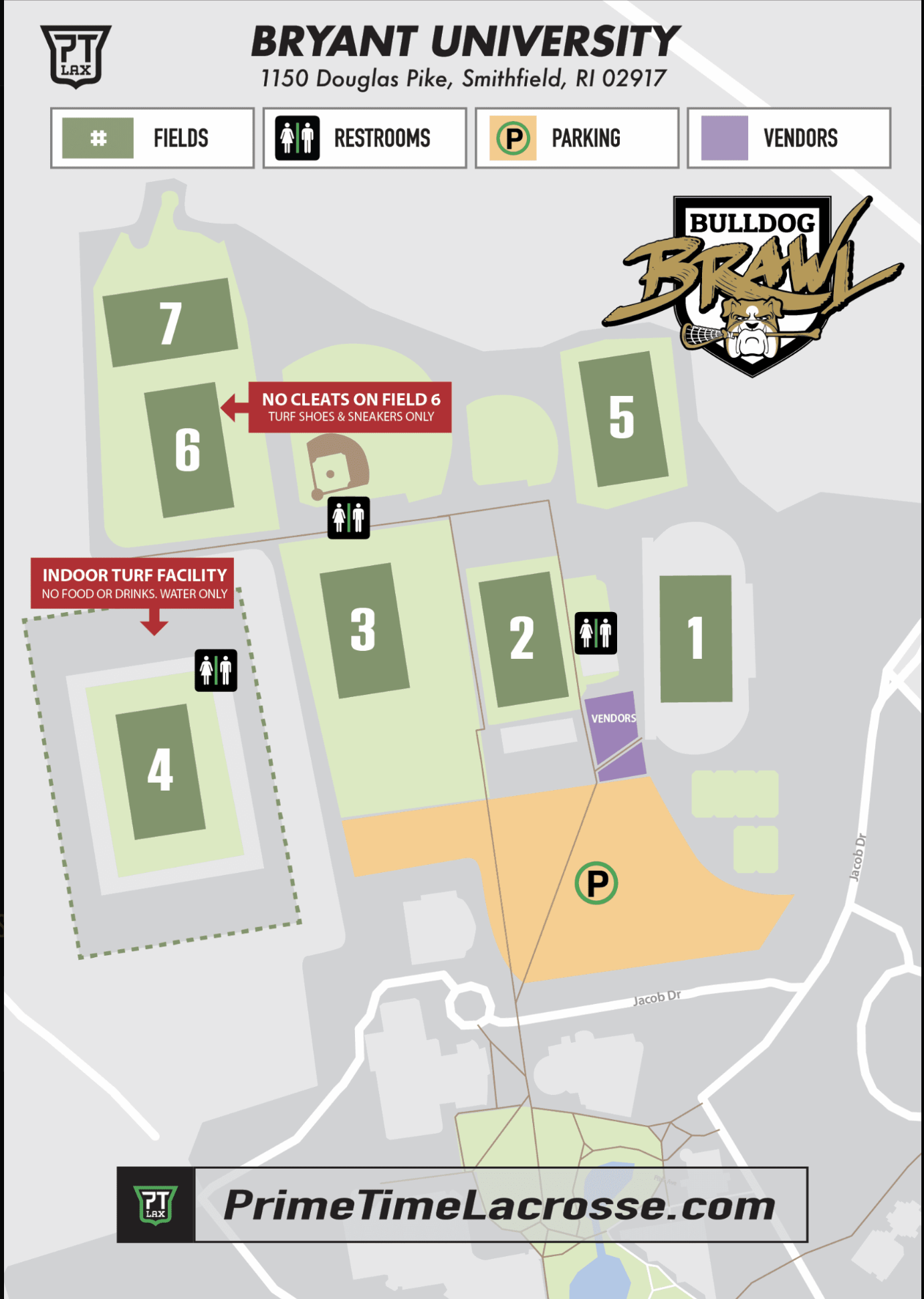 bryant university campus map