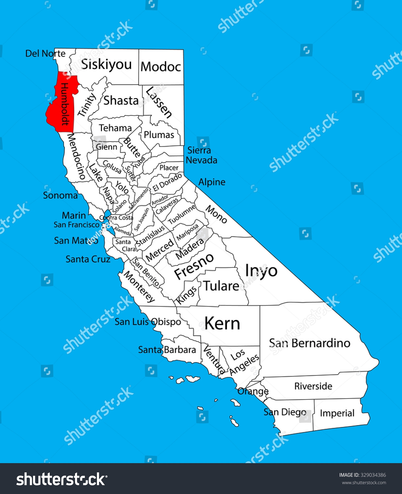 map of humboldt county california map of humboldt county california