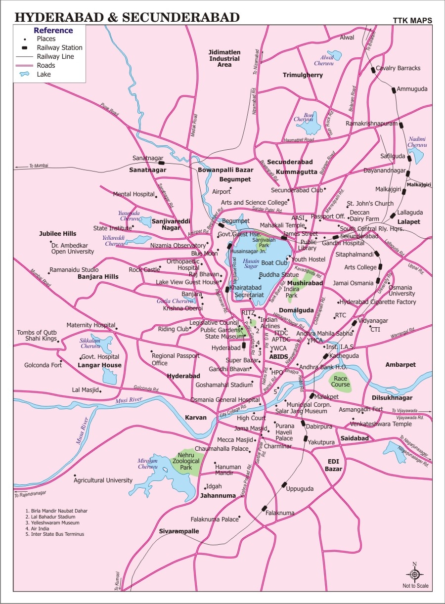 Hyderabad Map And Hyderabad Satellite Image Hyderabad Map And Hyderabad Satellite Image