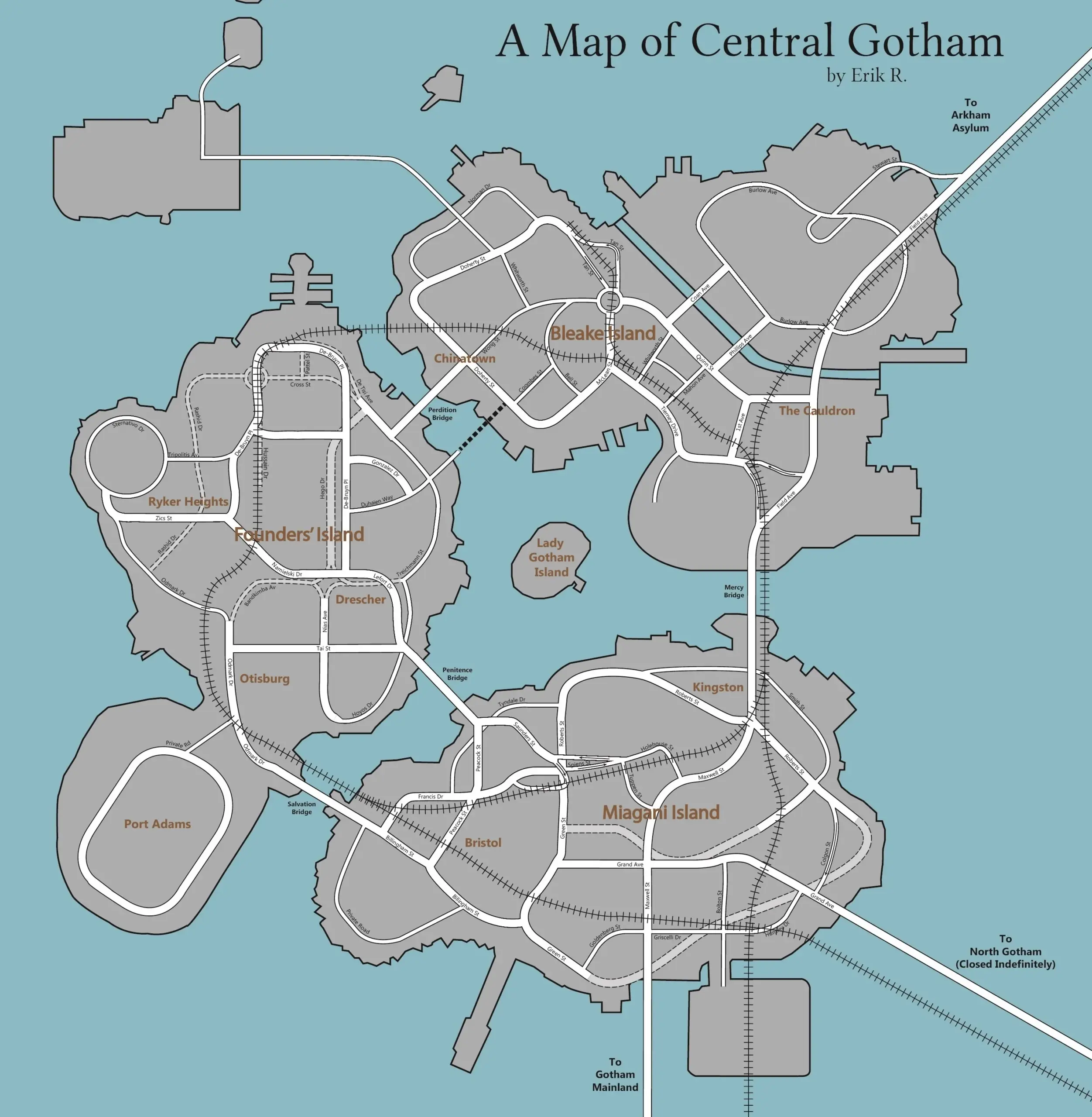 I Made A Street Map Of Gotham City From Arkham Knight OC R gaming I Made A Street Map Of Gotham City From Arkham Knight OC R gaming