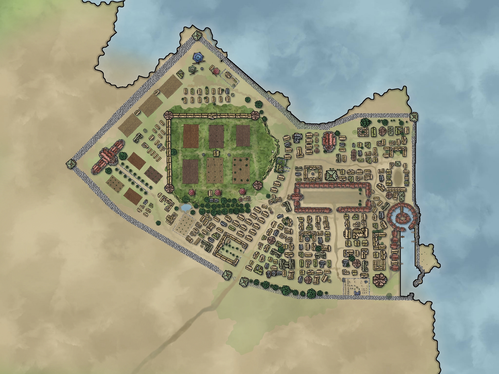 I Recreated Carthage Using Free Assets My First Map R battlemaps