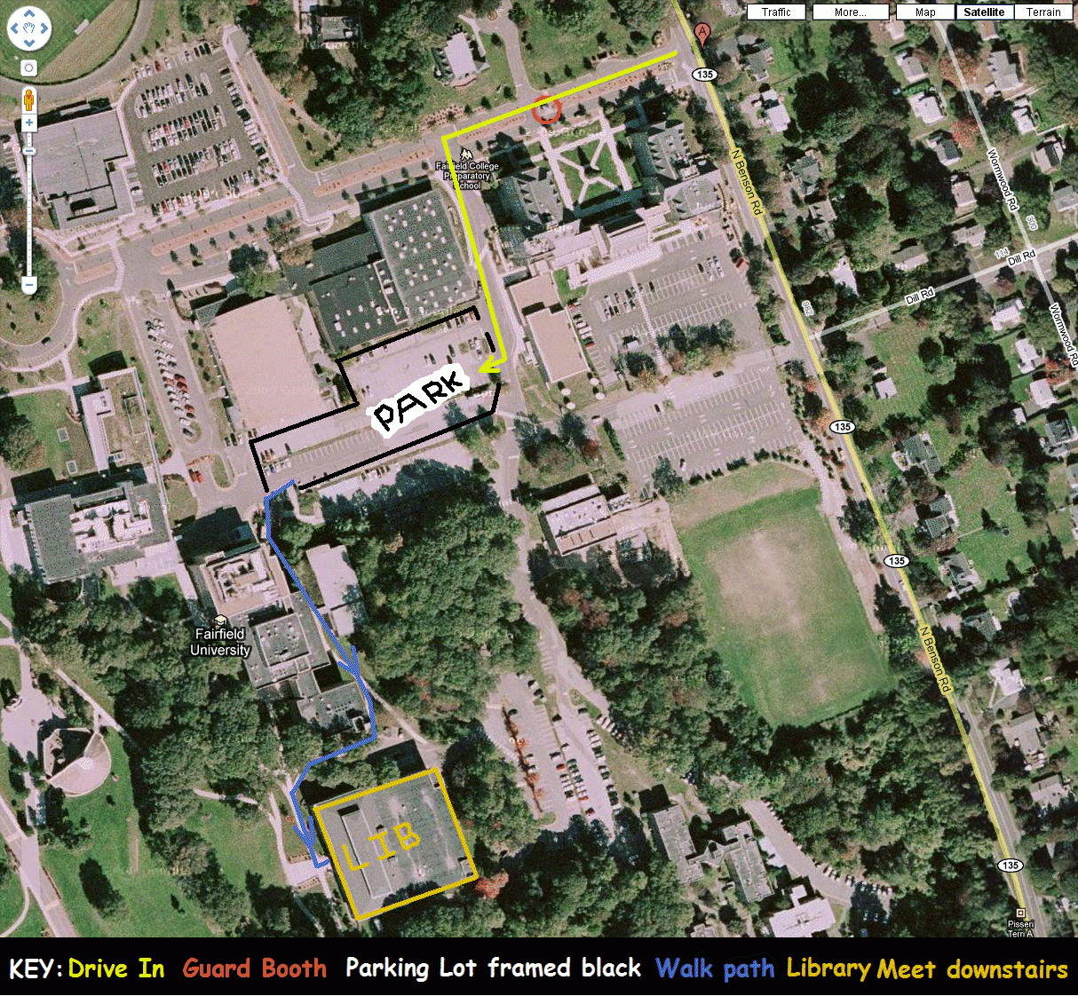 fairfield university campus map