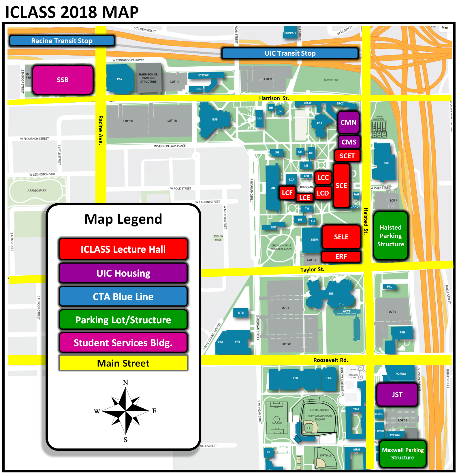 uic chicago campus map