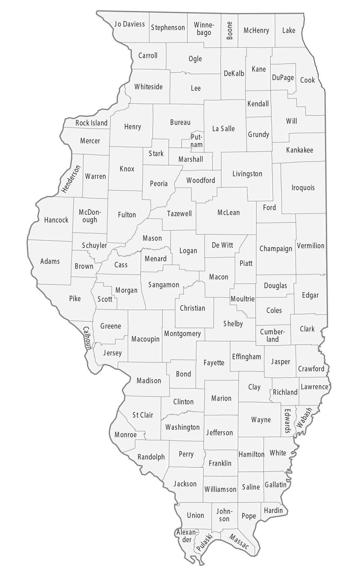 Illinois County Map GIS Geography Illinois County Map GIS Geography