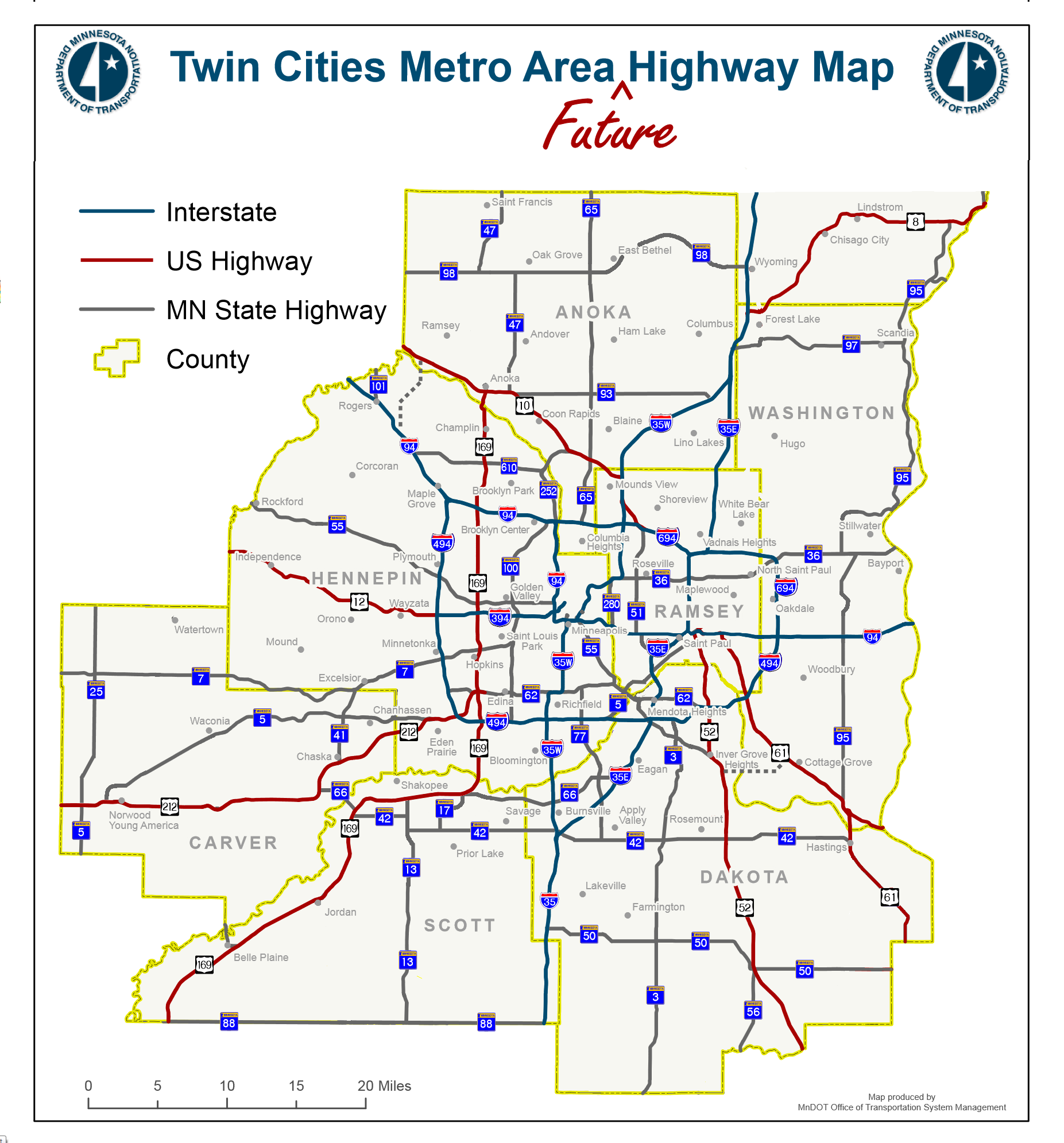 Introducing The Twin Cities Metro Area Future Highway Map Streets mn Introducing The Twin Cities Metro Area Future Highway Map Streets mn