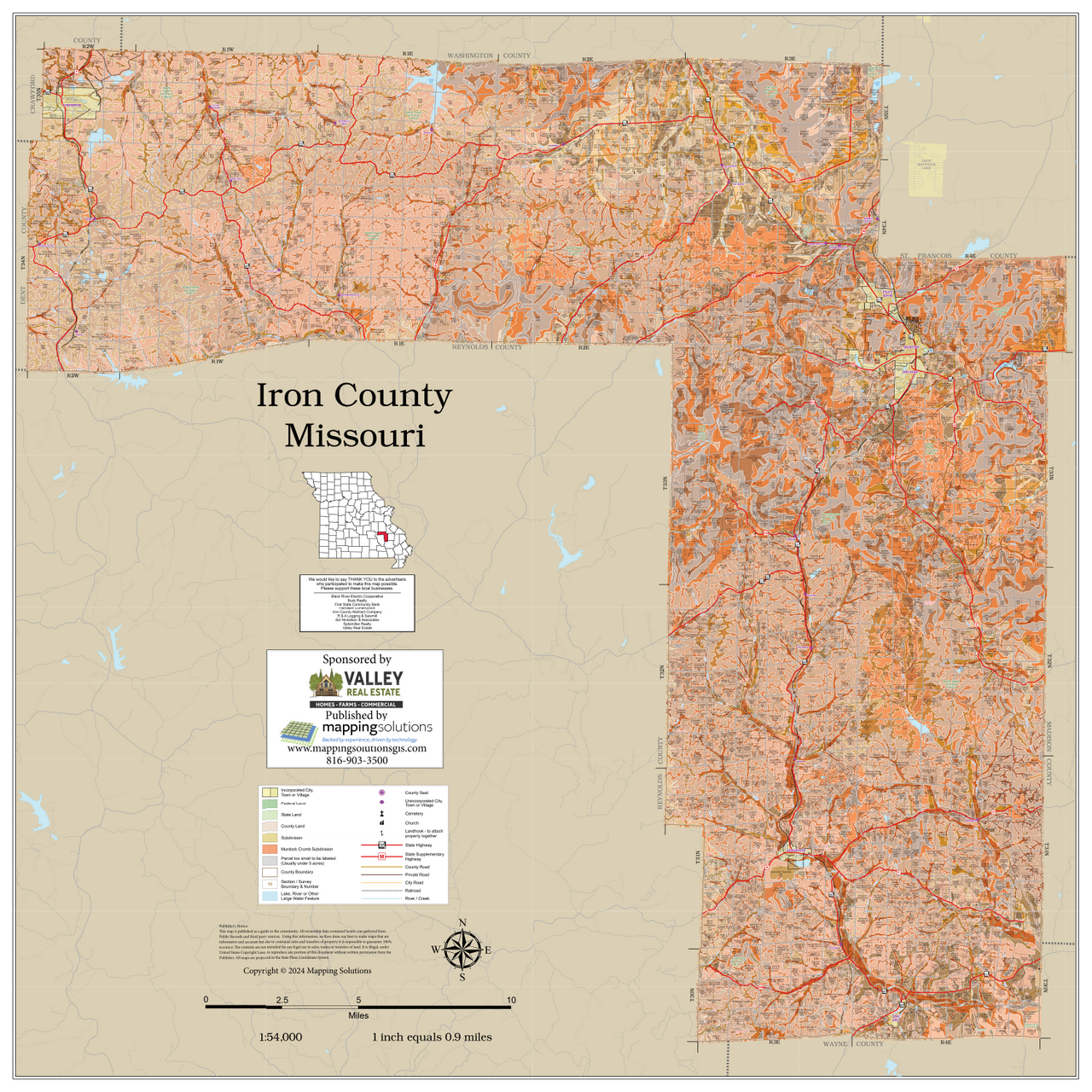 Iron County Missouri 2024 Soils Wall Map Mapping Solutions Iron County Missouri 2024 Soils Wall Map Mapping Solutions