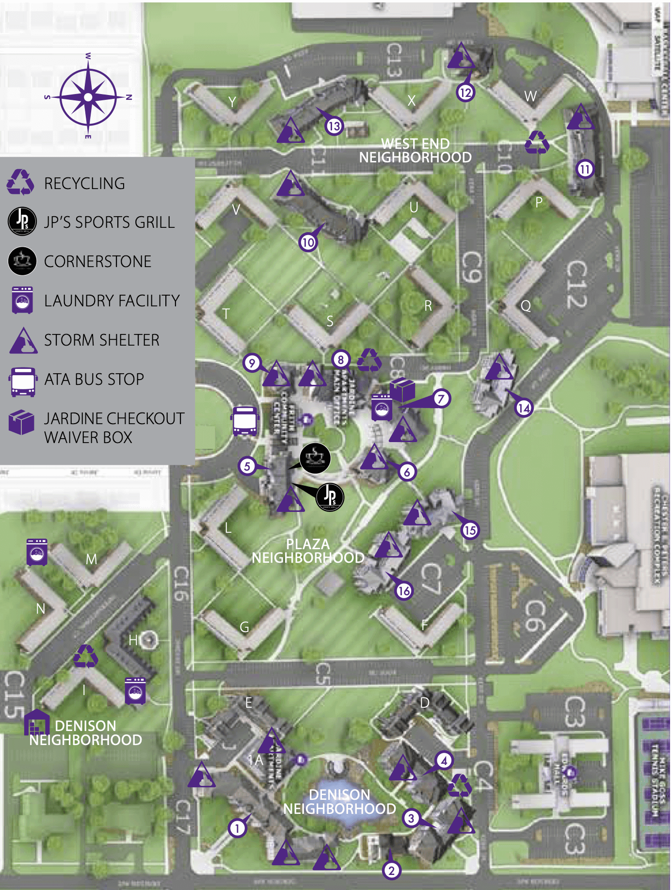 Jardine Apartments Community Map K State Kansas State University