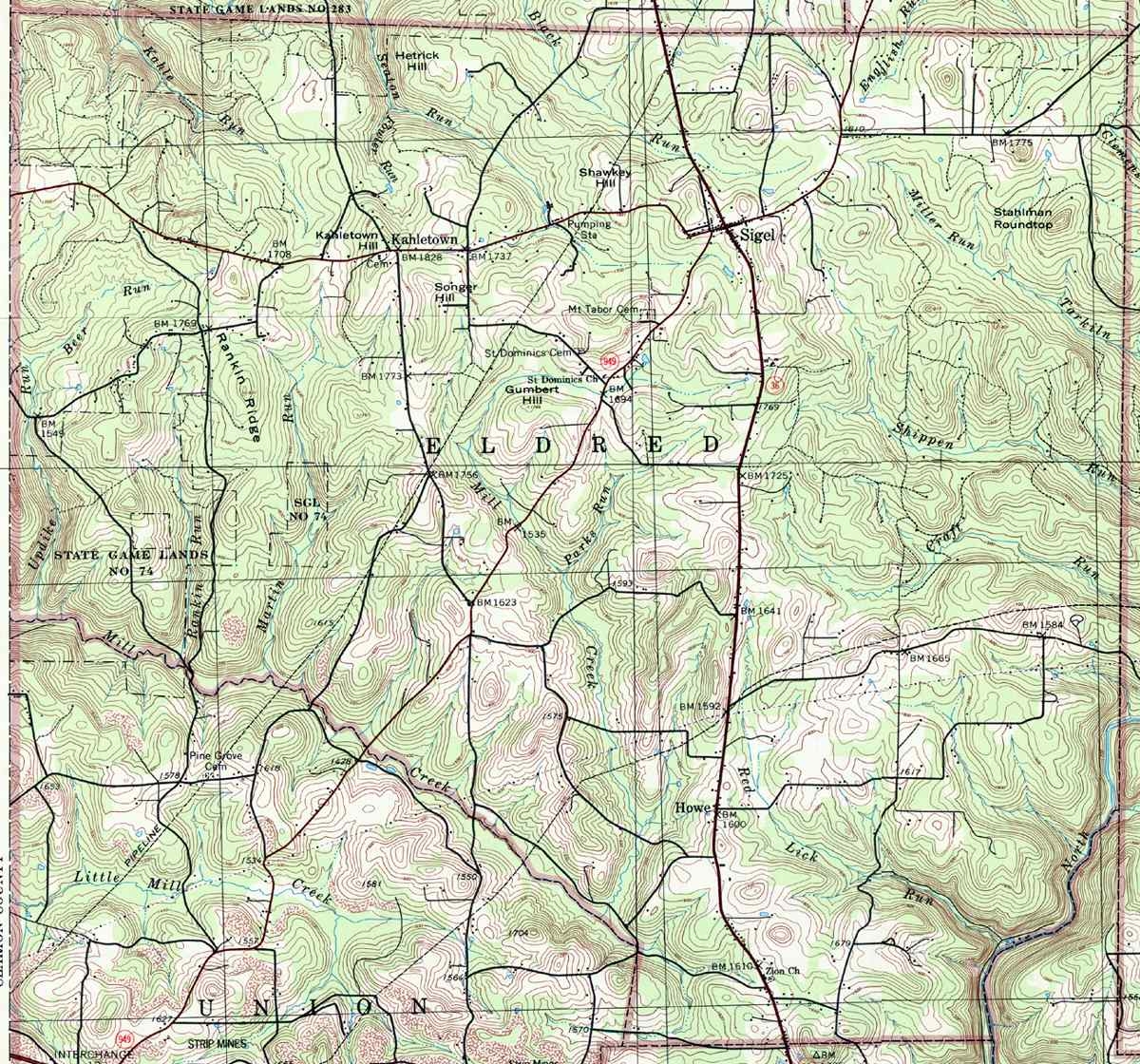 Jefferson County Pennsylvania Maps