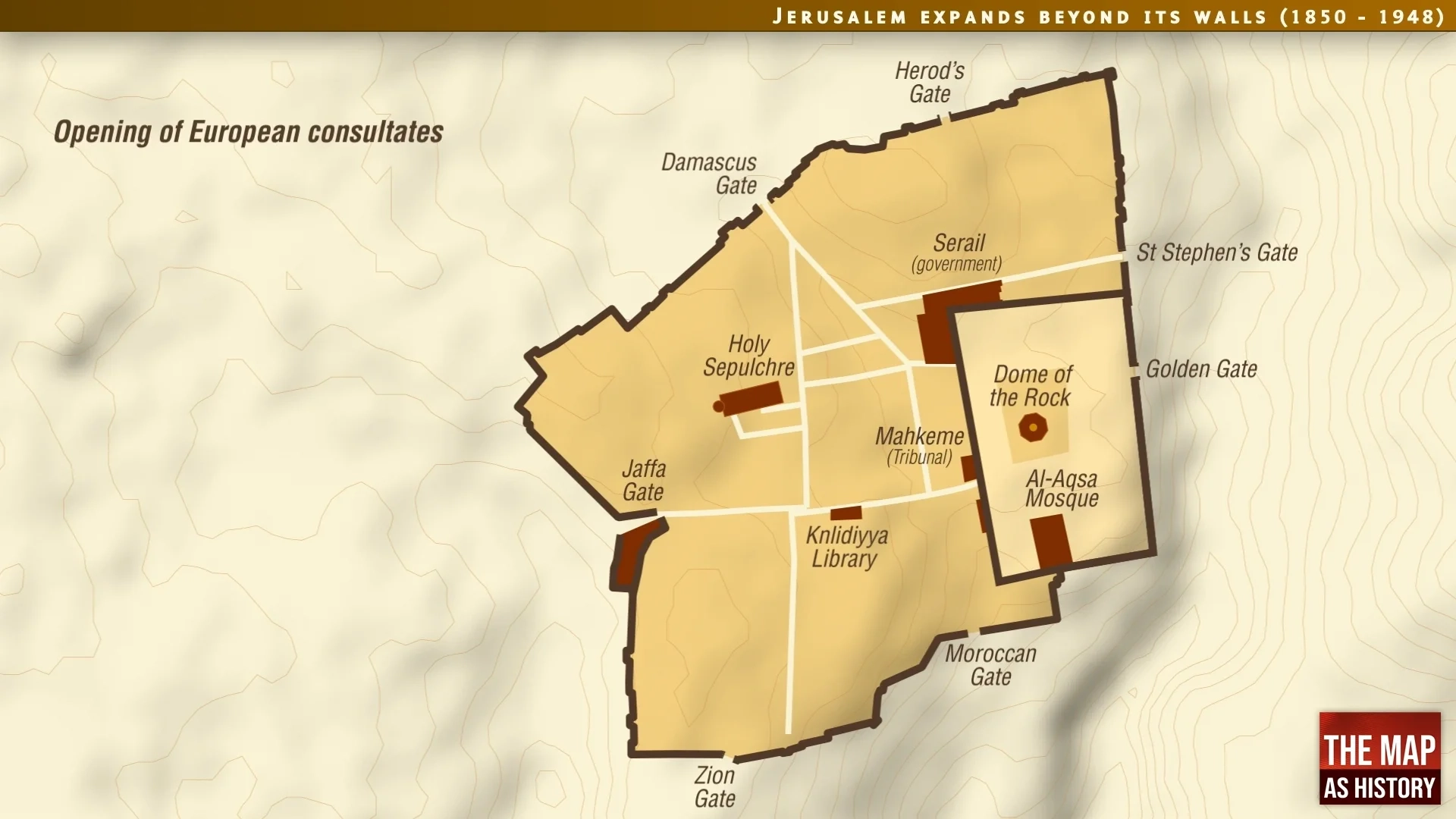 Jerusalem Expands Beyond Its Walls 1850 1948 The Map As History