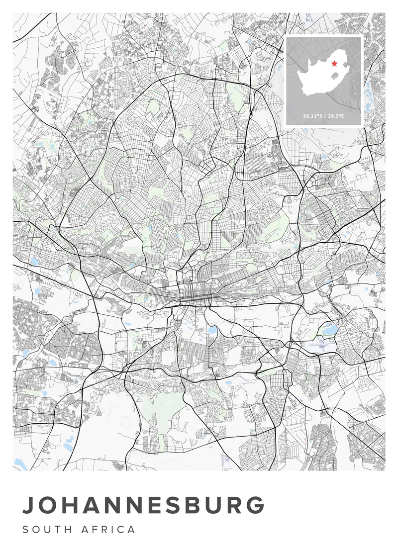 city map johannesburg