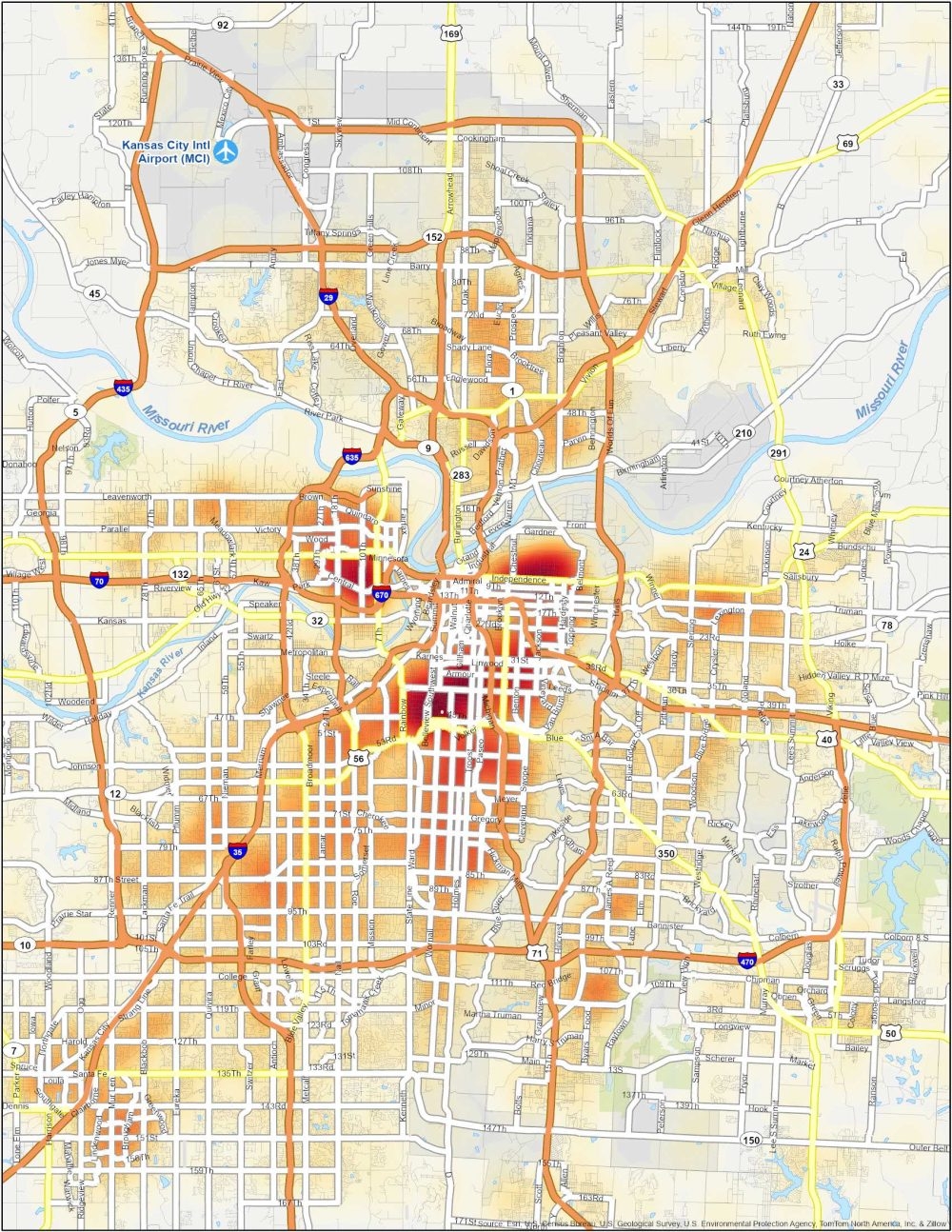 Kansas City Crime Map GIS Geography