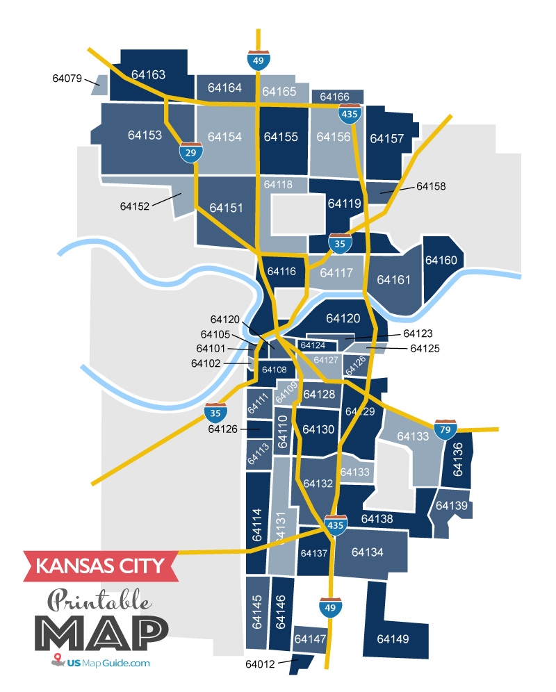Kansas City MO Zip Code Map 50 Zip Codes US Map Guide