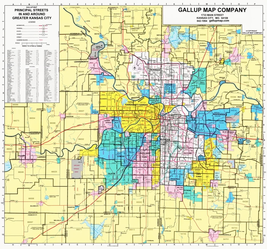 kansas city mo zip code map