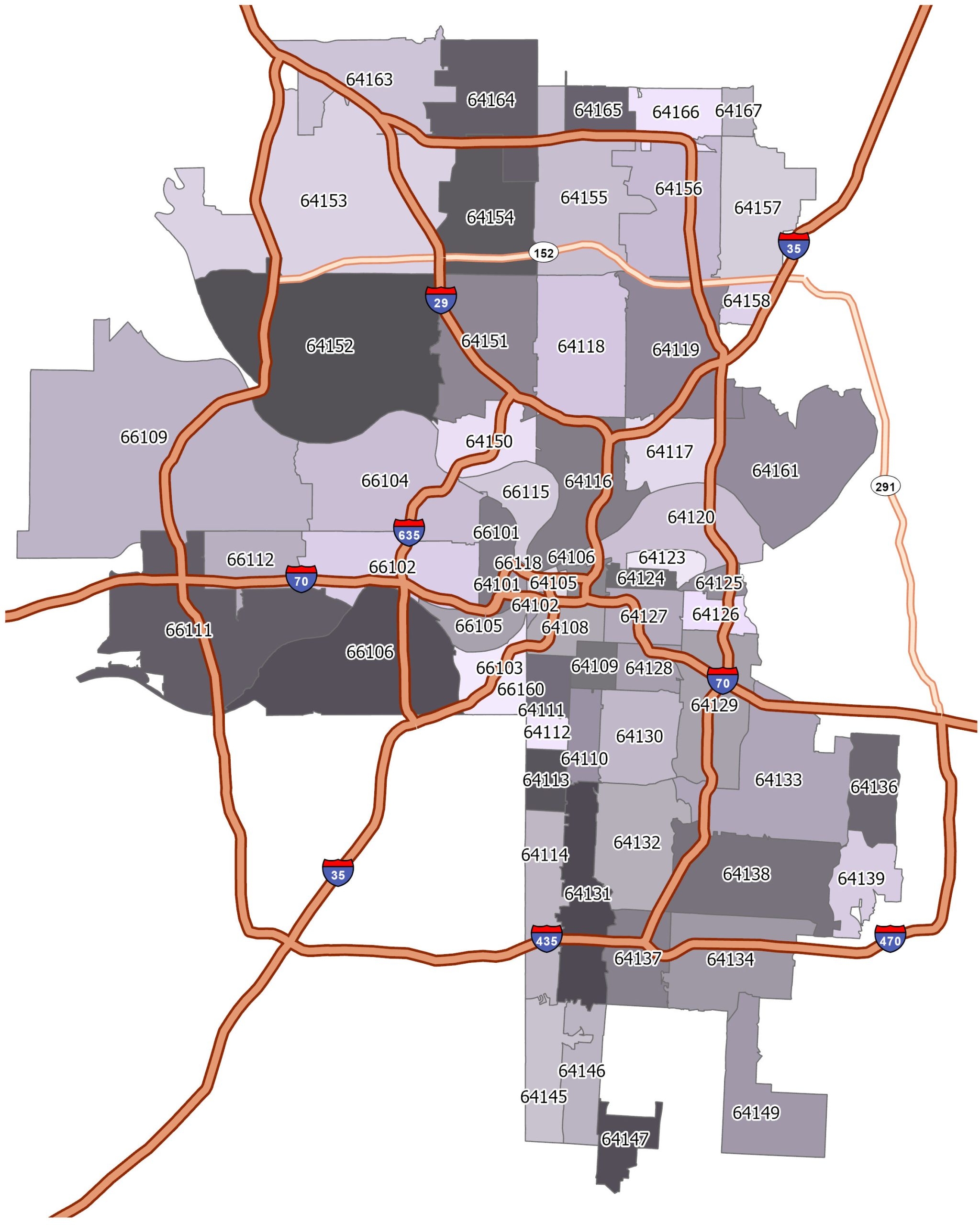 Kansas City Zip Code Map GIS Geography Kansas City Zip Code Map GIS Geography
