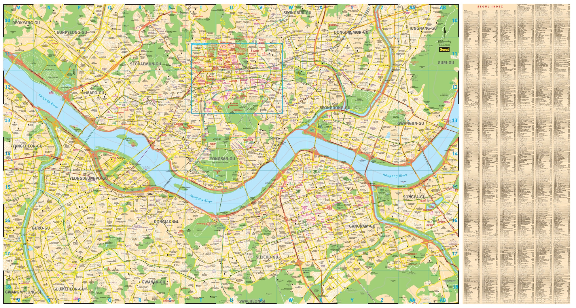 Korea Seoul Travel Map Second Edition 9780794606206 Tuttle Publishing