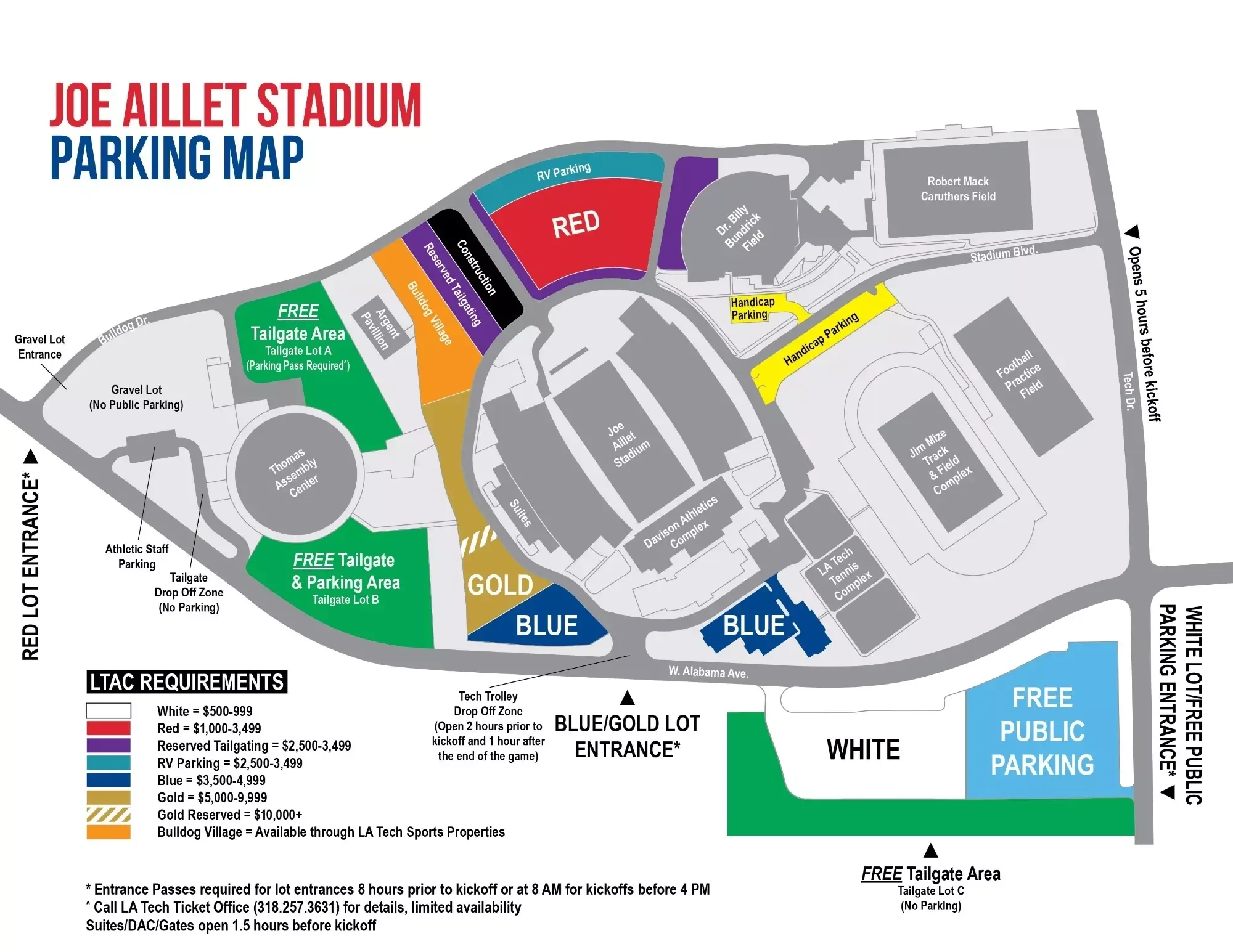 la tech map of campus