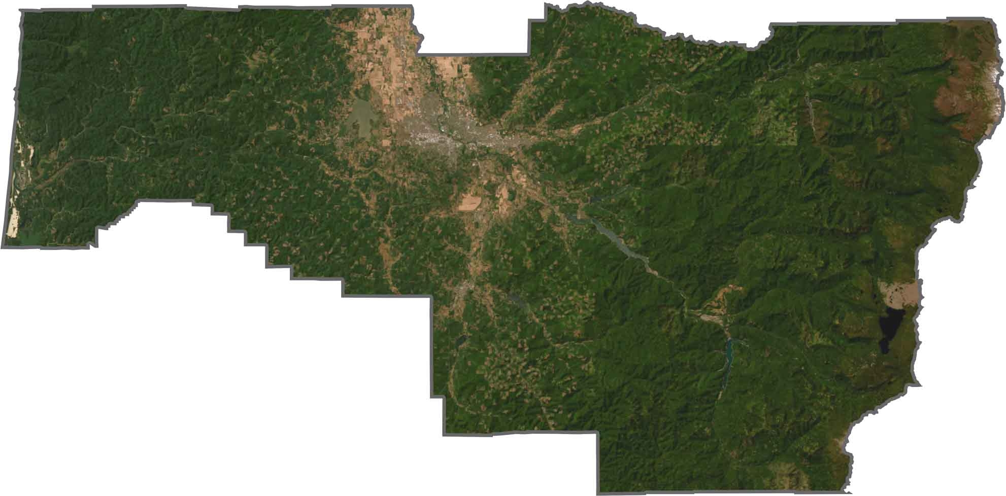 Lane County Map Oregon US County Maps