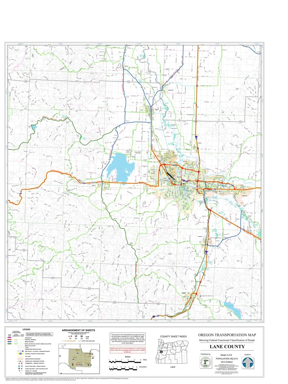 Lane County Sheet 2 Map By Avenza Systems Inc Avenza Maps
