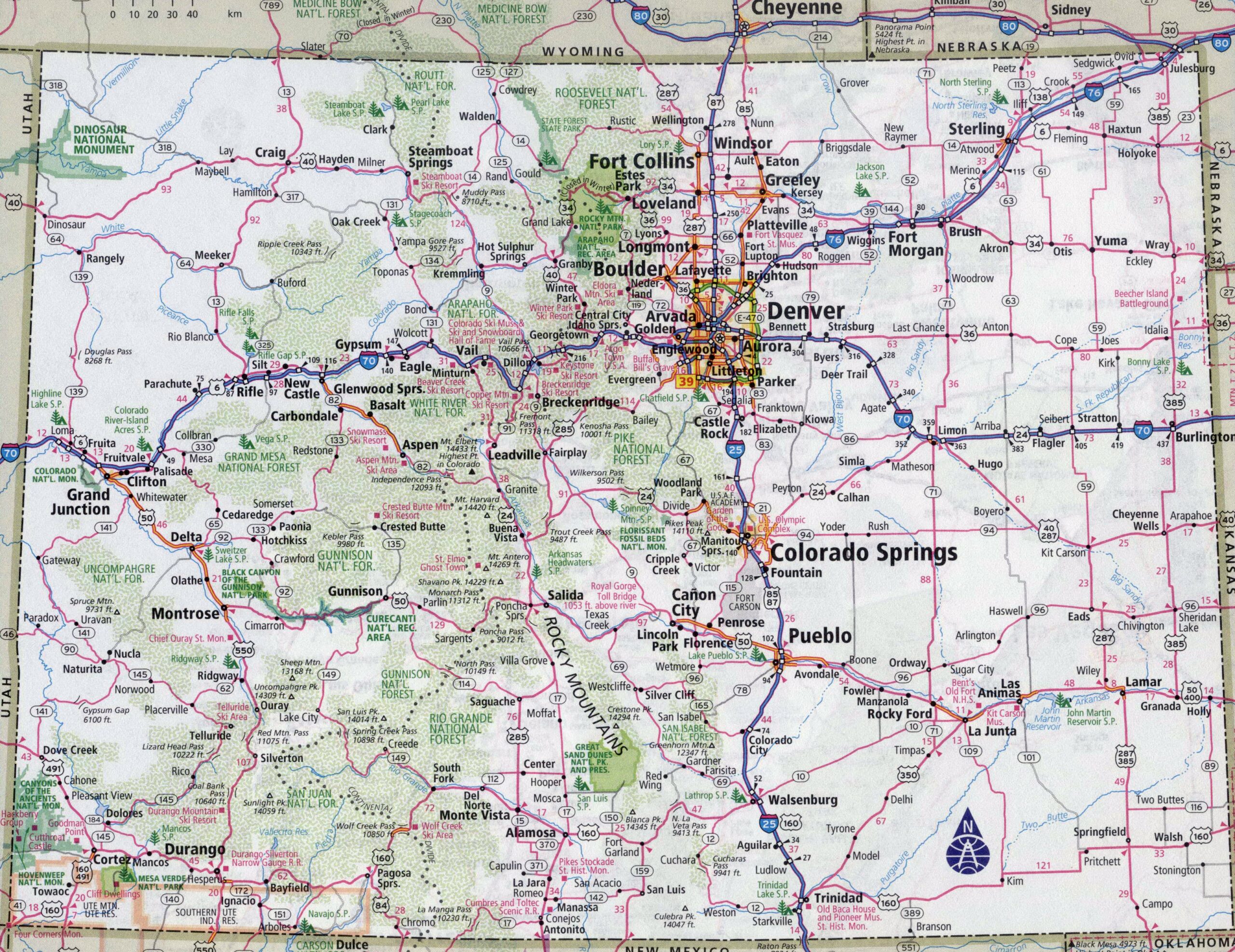 Large Detailed Roads And Highways Map Of Colorado State With All Cities Vidiani Maps Of All Countries In One Place Large Detailed Roads And Highways Map Of Colorado State With All Cities Vidiani Maps Of All Countries In One Place